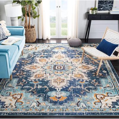 Safavieh Tapis Bleu / Bleu clair 245 x 305 - Rug - Publicité Safavieh Tapis Bleu / Bleu clair 245 x 305 - Rug - Publicité