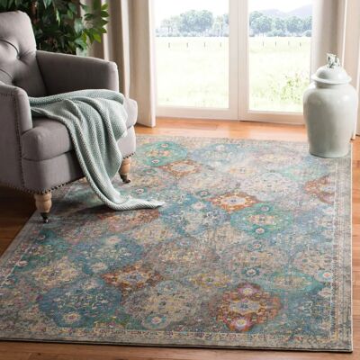 Safavieh Luxor Rug Collection - Neutral/Blue 120x180 cm - Tapis - Publicité Safavieh Luxor Rug Collection - Neutral/Blue 120x180 cm - Tapis - Publicité