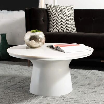 Blanc & Blanc - 75x39x40 cm - Mármol - Blanco - Mesa Blanc & Blanc - 75x39x40 cm - Mármol - Blanco - Mesa