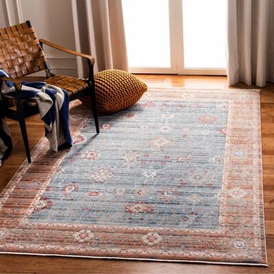 NADUVI Kenitra Teppich - Blau, Rot, 180x120 cm - Teppich NADUVI Kenitra Teppich - Blau, Rot, 180x120 cm - Teppich