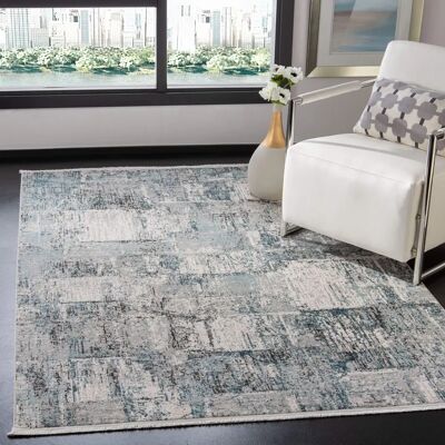 NADUVI Graublau Teppich - Trendsetzendes Design, Weiche Plüsch, Abstrakte Motive NADUVI Graublau Teppich - Trendsetzendes Design, Weiche Plüsch, Abstrakte Motive