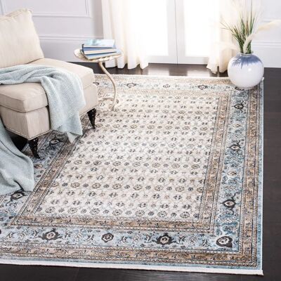 NADUVI Graublau abstrakter Teppich 160x230 cm NADUVI Graublau abstrakter Teppich 160x230 cm