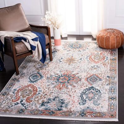 NADUVI Grau & Blau Teppich 160x229 - Shivan Kollektion NADUVI Grau & Blau Teppich 160x229 - Shivan Kollektion