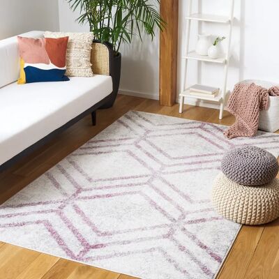 NADUVI Adirondack Teppich - Rechteckig 150x90cm, Beige, Rustikaler Stil NADUVI Adirondack Teppich - Rechteckig 150x90cm, Beige, Rustikaler Stil