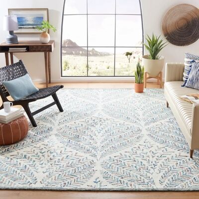 Safavieh - Capri - Ivoire-Bleu - Rug - Publicité Safavieh - Capri - Ivoire-Bleu - Rug - Publicité