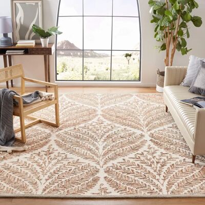 Safavieh Wollteppich - Elegantes Blumenmuster - 120x180cm Safavieh Wollteppich - Elegantes Blumenmuster - 120x180cm