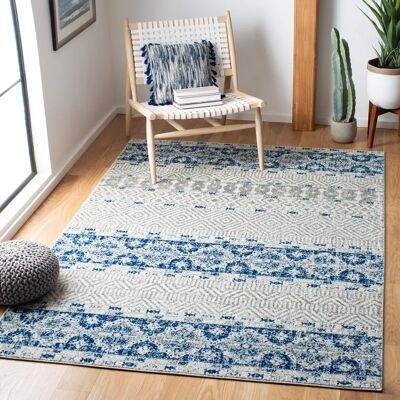 NADUVI Esme Blau Rechteckiger Teppich - 230x154 cm NADUVI Esme Blau Rechteckiger Teppich - 230x154 cm