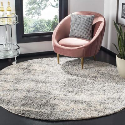 Safavieh - Berber Shag - Grey-Creme - 100x100 cm - Alfombra Safavieh - Berber Shag - Grey-Creme - 100x100 cm - Alfombra