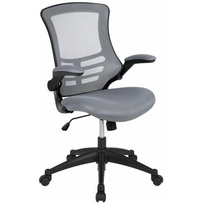Flash Furniture Bureaustoel - BL-X-5M-DKGY-GG - Ergonomisch, Verstelbaar, Mesh Rug Flash Furniture Bureaustoel - BL-X-5M-DKGY-GG - Ergonomisch, Verstelbaar, Mesh Rug