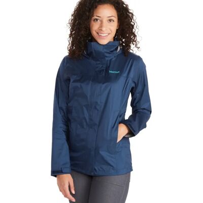 Marmot Damen PreCip Eco Jacke - Blau - Wasserabweisende atmungsaktive Jacke Marmot Damen PreCip Eco Jacke - Blau - Wasserabweisende atmungsaktive Jacke