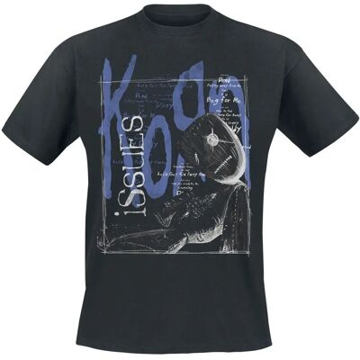 Korn - Issues Tracklist in a Box - T-Shirt Kurzarm - Männer - Schwarz Korn - Issues Tracklist in a Box - T-Shirt Kurzarm - Männer - Schwarz