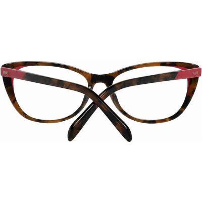 Brązowe okulary optyczne Emilio Pucci - Całkowita ramka z plastiku Kobiety Brązowe okulary optyczne Emilio Pucci - Całkowita ramka z plastiku Kobiety