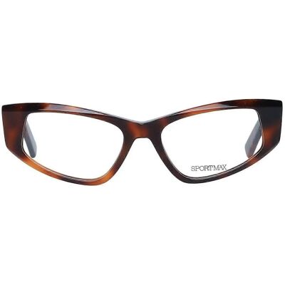 Sportmax Bruine Kat Oog Bril - Volledig rand, Plastic, 51-17-140 Sportmax Bruine Kat Oog Bril - Volledig rand, Plastic, 51-17-140