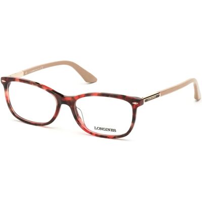 Longines Red Square Plastic Optical Frames - Eyeglasses Longines Red Square Plastic Optical Frames - Eyeglasses