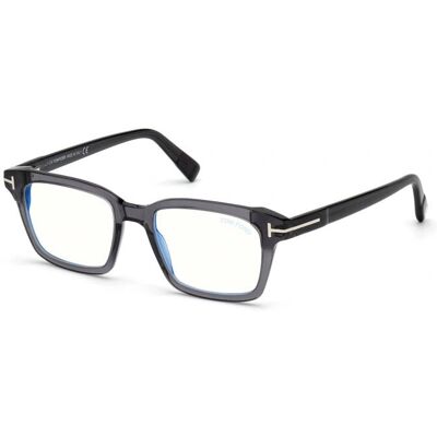Tom Ford TF5661-B Szürke Négyszög alakú Szemüveg - Férfi Tom Ford TF5661-B Szürke Négyszög alakú Szemüveg - Férfi