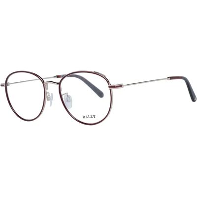 Bally BY3018 Burgundy Unisex ronde bril - Bril Bally BY3018 Burgundy Unisex ronde bril - Bril