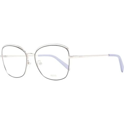 Emilio Pucci EP 5335 Quadratische Brille - Silber Schwarz - Damenbrille Emilio Pucci EP 5335 Quadratische Brille - Silber Schwarz - Damenbrille