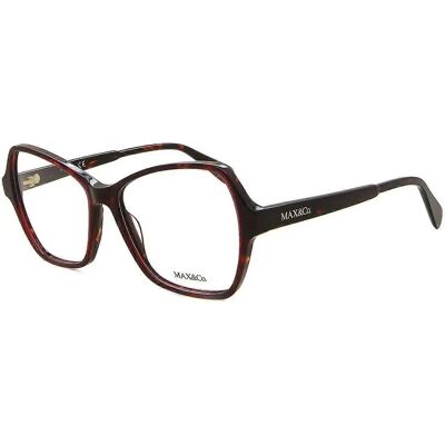Max & Co. Monture Optique Femmes Bordeaux - Style Papillon - 55mm - Publicité Max & Co. Monture Optique Femmes Bordeaux - Style Papillon - 55mm - Publicité
