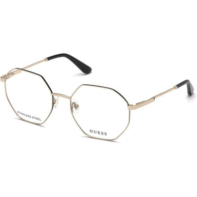 Monture de Lunettes Guess GU2849 Or pâle - Monture en métal - Publicité Monture de Lunettes Guess GU2849 Or pâle - Monture en métal - Publicité