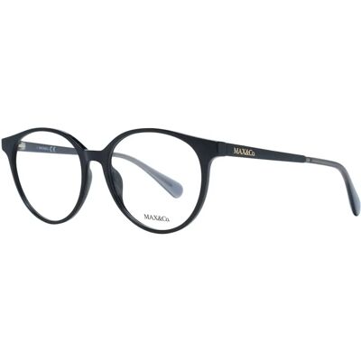 Max & Co Schwarze Brillenfassung MO5053 001 - Runde Damenbrille Max & Co Schwarze Brillenfassung MO5053 001 - Runde Damenbrille