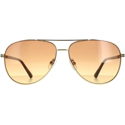 Guess Aviator Gold Braun Gradient - Sonnenbrille Guess Aviator Gold Braun Gradient - Sonnenbrille