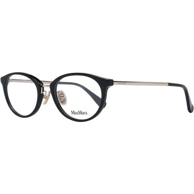 Max Mara MM5044-D 001 Schwarze Ovale Brillenfassung - Brillenrahmen Max Mara MM5044-D 001 Schwarze Ovale Brillenfassung - Brillenrahmen