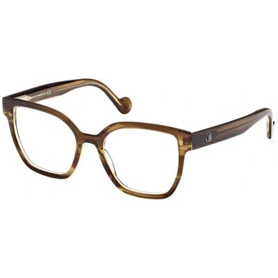Moncler ML5155 Havana - Lunettes carrées - Publicité Moncler ML5155 Havana - Lunettes carrées - Publicité