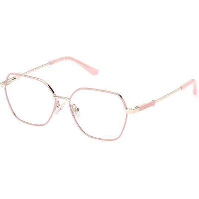 Guess GU9223 072 Pink Metal Geometric Eyewear Frames - Eyewear Frames Guess GU9223 072 Pink Metal Geometric Eyewear Frames - Eyewear Frames