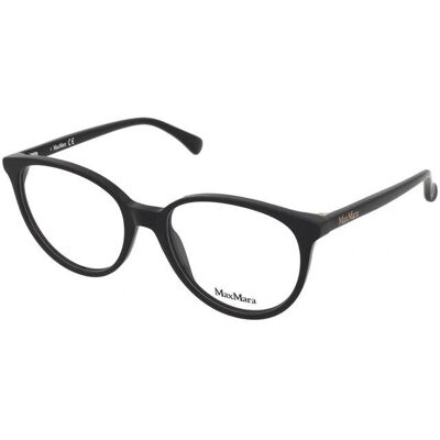 Max Mara MM5084 Black Round Eyeglasses - Eyeglasses Max Mara MM5084 Black Round Eyeglasses - Eyeglasses