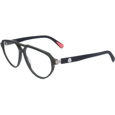 Moncler ML5162 Dark Green Pilot Eyeglasses Moncler ML5162 Dark Green Pilot Eyeglasses