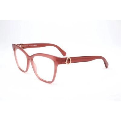 Moncler Model ML5165 Pink Geometric Glasses - Glasses Moncler Model ML5165 Pink Geometric Glasses - Glasses