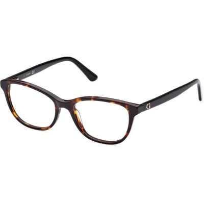 Guess GU8270 052 Dark Havana Acetate Rectangle Eyewear Frames - Eyewear Frames Guess GU8270 052 Dark Havana Acetate Rectangle Eyewear Frames - Eyewear Frames