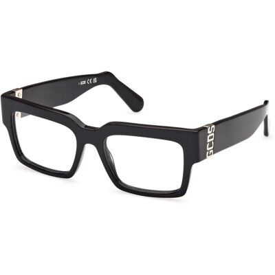 GCDS GD5023 Unisex Black Square Acetate Eyewear - Eyewear Frames GCDS GD5023 Unisex Black Square Acetate Eyewear - Eyewear Frames