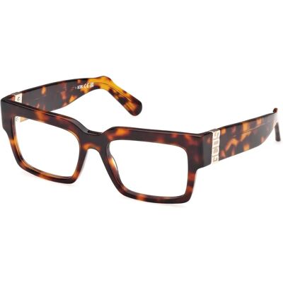 GCDS GD5023 Dark Havana Square Unisex Eyewear Frames GCDS GD5023 Dark Havana Square Unisex Eyewear Frames