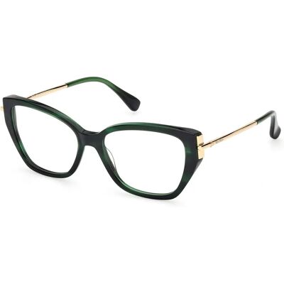 Max Mara MM5117 vert foncé/à rayures - Montures élégantes - Publicité Max Mara MM5117 vert foncé/à rayures - Montures élégantes - Publicité