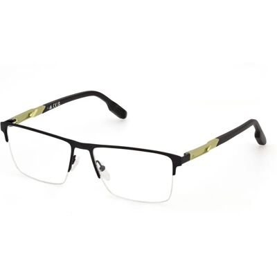 Adidas SP5068 002 Matteschwarz Rechteckige Brillenfassung - Brillen Adidas SP5068 002 Matteschwarz Rechteckige Brillenfassung - Brillen