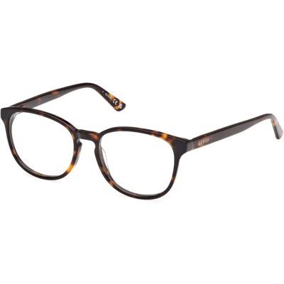 Guess GU8289 052 Havana Scuro Unisex Montatura Rotonda - Montatura Occhiali Guess GU8289 052 Havana Scuro Unisex Montatura Rotonda - Montatura Occhiali