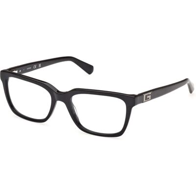 Guess GU50132 001 Black Square Acetate Eyewear - Eyewear Frames Guess GU50132 001 Black Square Acetate Eyewear - Eyewear Frames
