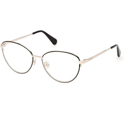 Max & Co Montature in Metallo Nero Lucido - Eyewear Frames Max & Co Montature in Metallo Nero Lucido - Eyewear Frames