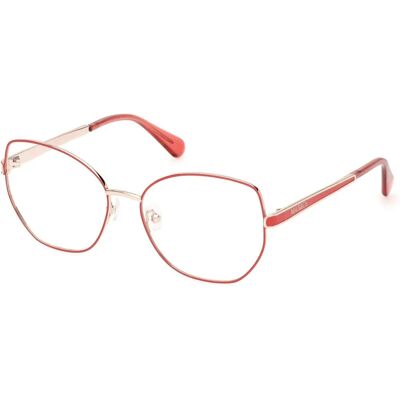 Max & Co Montatura in Metallo Rosso Chiaro Unisex - Occhiali Max & Co Montatura in Metallo Rosso Chiaro Unisex - Occhiali