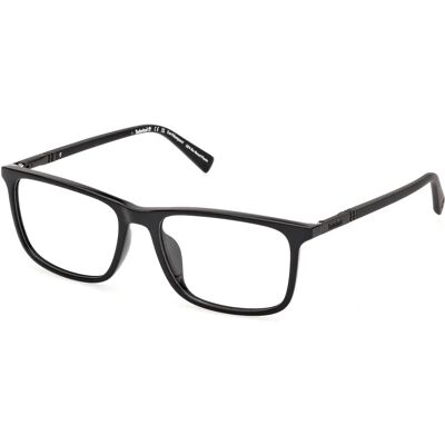 Timberland TB50021-H - Zwarte Vierkante Bril voor Mannen Timberland TB50021-H - Zwarte Vierkante Bril voor Mannen