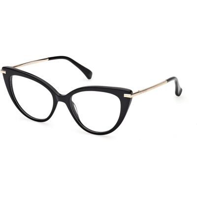 Max Mara MM5145 Glänzende Schwarze Brillenrahmen - Brillenrahmen Max Mara MM5145 Glänzende Schwarze Brillenrahmen - Brillenrahmen