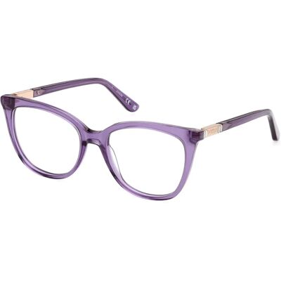 Guess GU50197 Shiny Violet Square Eyewear Frames - Eyewear Frames Guess GU50197 Shiny Violet Square Eyewear Frames - Eyewear Frames
