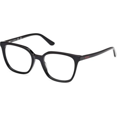 Guess GU50165 001 Unisex Svart Kvadratigt Acetat Glasögon - Glasögon Guess GU50165 001 Unisex Svart Kvadratigt Acetat Glasögon - Glasögon