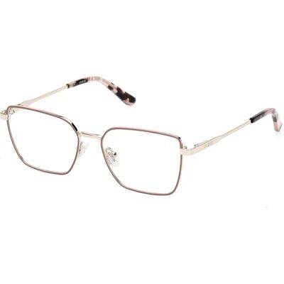 Guess GU50168 Unisex Metallisk Geometrisk Glasögonram - Glasögon Guess GU50168 Unisex Metallisk Geometrisk Glasögonram - Glasögon