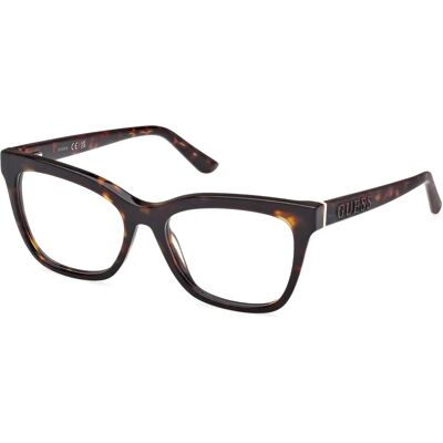 Occhiali Guess GU50172 Havana Scura Forma Quadrata - Occhiali Occhiali Guess GU50172 Havana Scura Forma Quadrata - Occhiali