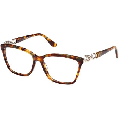 Guess GU50181 053 Blonde Havana Square Women Eyewear - Eyewear Frames Guess GU50181 053 Blonde Havana Square Women Eyewear - Eyewear Frames
