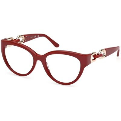 Guess GU50182 Dunkelrotes Glänzendes Brillenrahmen - Brille Guess GU50182 Dunkelrotes Glänzendes Brillenrahmen - Brille