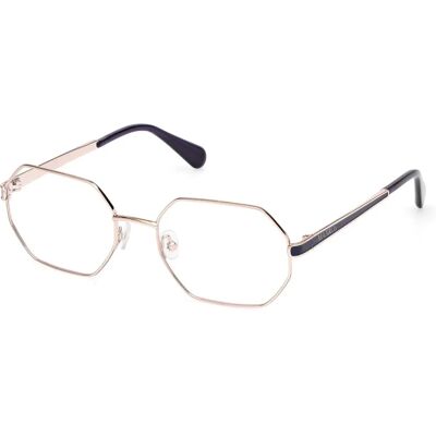 Max & Co MO5163 Shiny Rose Gold Eyewear Frames - Eyewear Frames Max & Co MO5163 Shiny Rose Gold Eyewear Frames - Eyewear Frames
