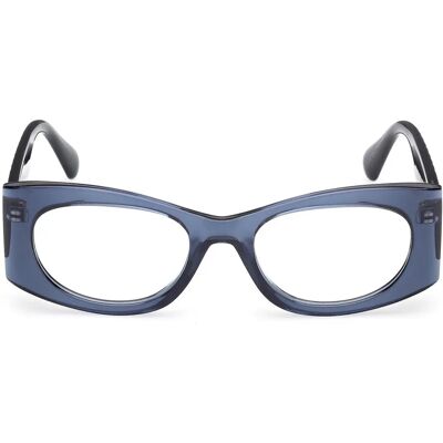 MAX&Co Damen MO5184 090 Rahmen von BRILLEN Injiziert Blau Geometrisch Normal - Occhiali MAX&Co Damen MO5184 090 Rahmen von BRILLEN Injiziert Blau Geometrisch Normal - Occhiali